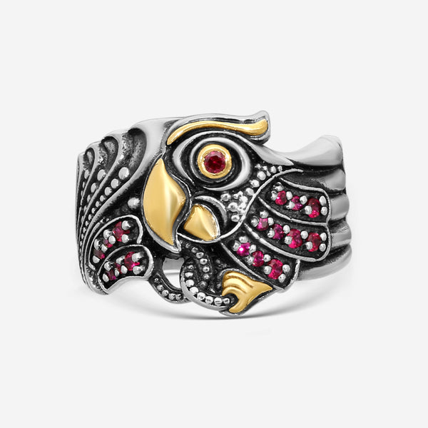 Konstantino Paradise Sterling Silver & 18K Yellow Gold Corundum Ring Sz. 7 DKJ944-545-S7 - THE SOLIST