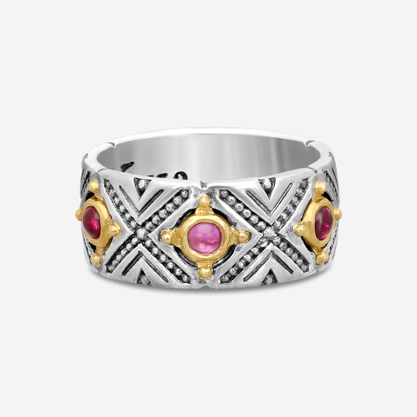 KONSTANTINO – “Dome” Sterling Silver & 18K Yellow Gold, Corundum Ring (COR: 3 mm) – DKJ974-538 S7

Center (COR): 3 mm
Ring Size: 7.0
Width: 0.38 in. - THE SOLIST