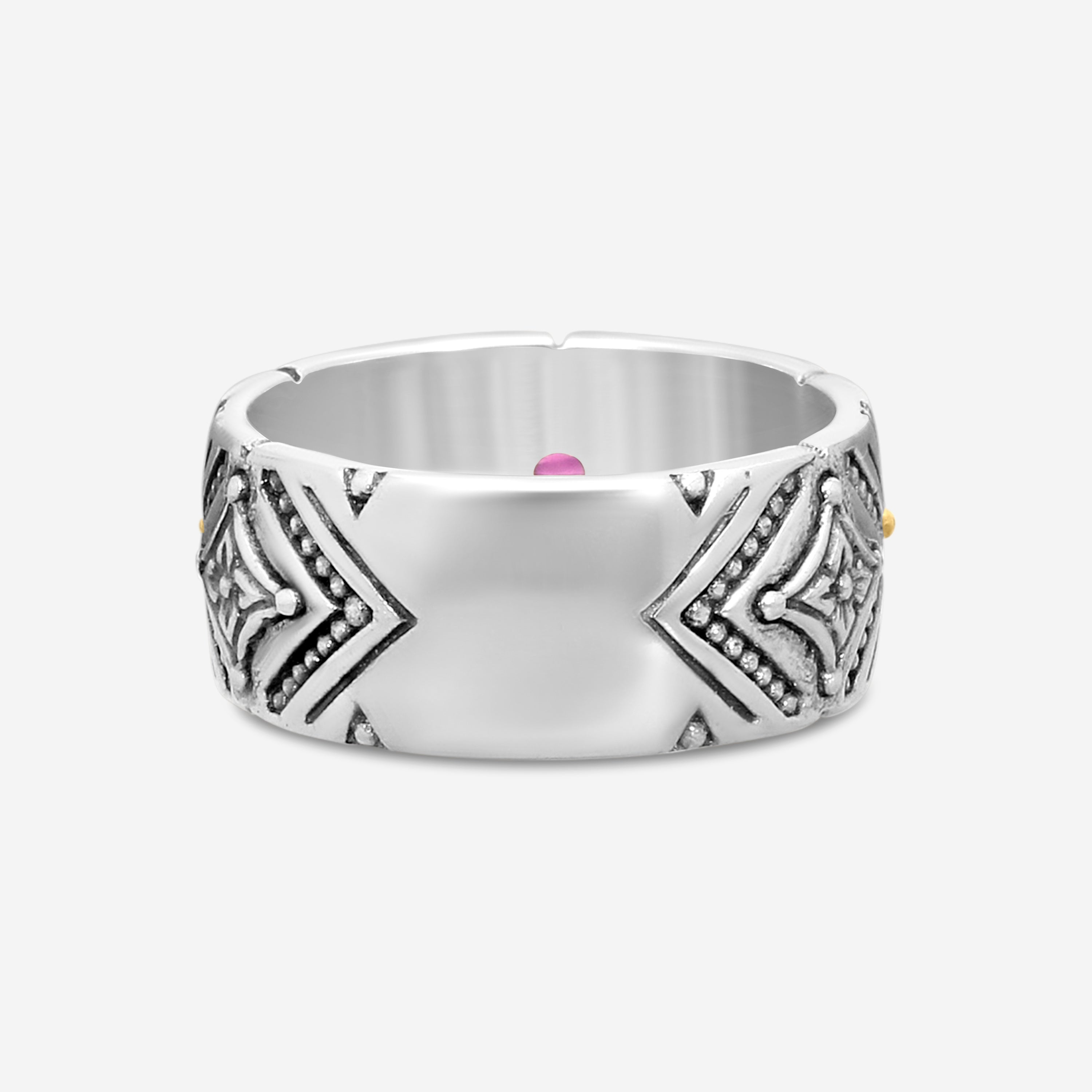 KONSTANTINO – “Dome” Sterling Silver & 18K Yellow Gold, Corundum Ring (COR: 3 mm) – DKJ974-538 S7

Center (COR): 3 mm
Ring Size: 7.0
Width: 0.38 in. - THE SOLIST