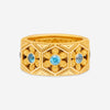 Konstantino Melissa 18K Yellow Gold, Blue Topaz Starlite Ring  DMK01117-18KT-428 - THE SOLIST