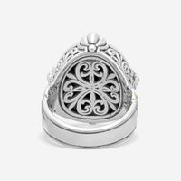 KONSTANTINO – “Nykta” Sterling Silver & 18K Yellow Gold, Onyx Ring (ONX: 14 x 10.5 mm) – DMK1973-120-CUT

Center (ONX): 14 x 10.5 mm
Ring Size: 7.0
Width: 0.25 in. - THE SOLIST