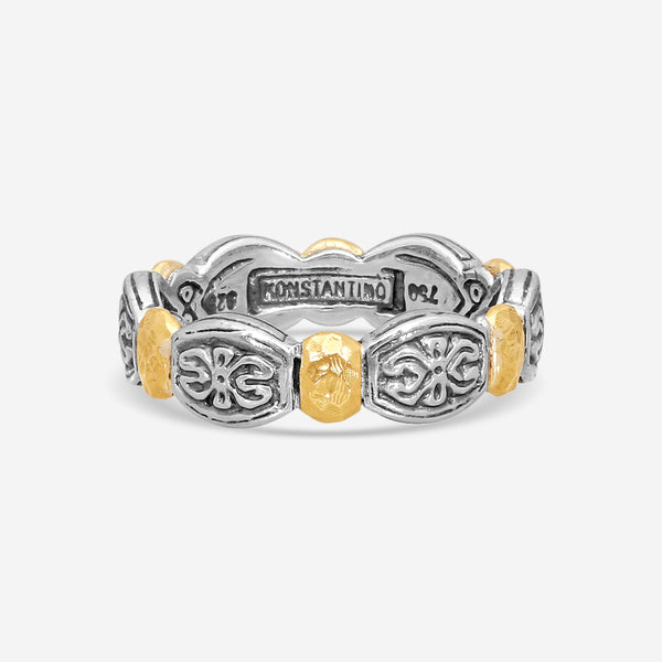 KONSTANTINO – “Aspasia” Sterling Silver & 18K Yellow Gold Ring – DMK1989-130

Ring Size: 7.0
Width: 0.25 in. - THE SOLIST