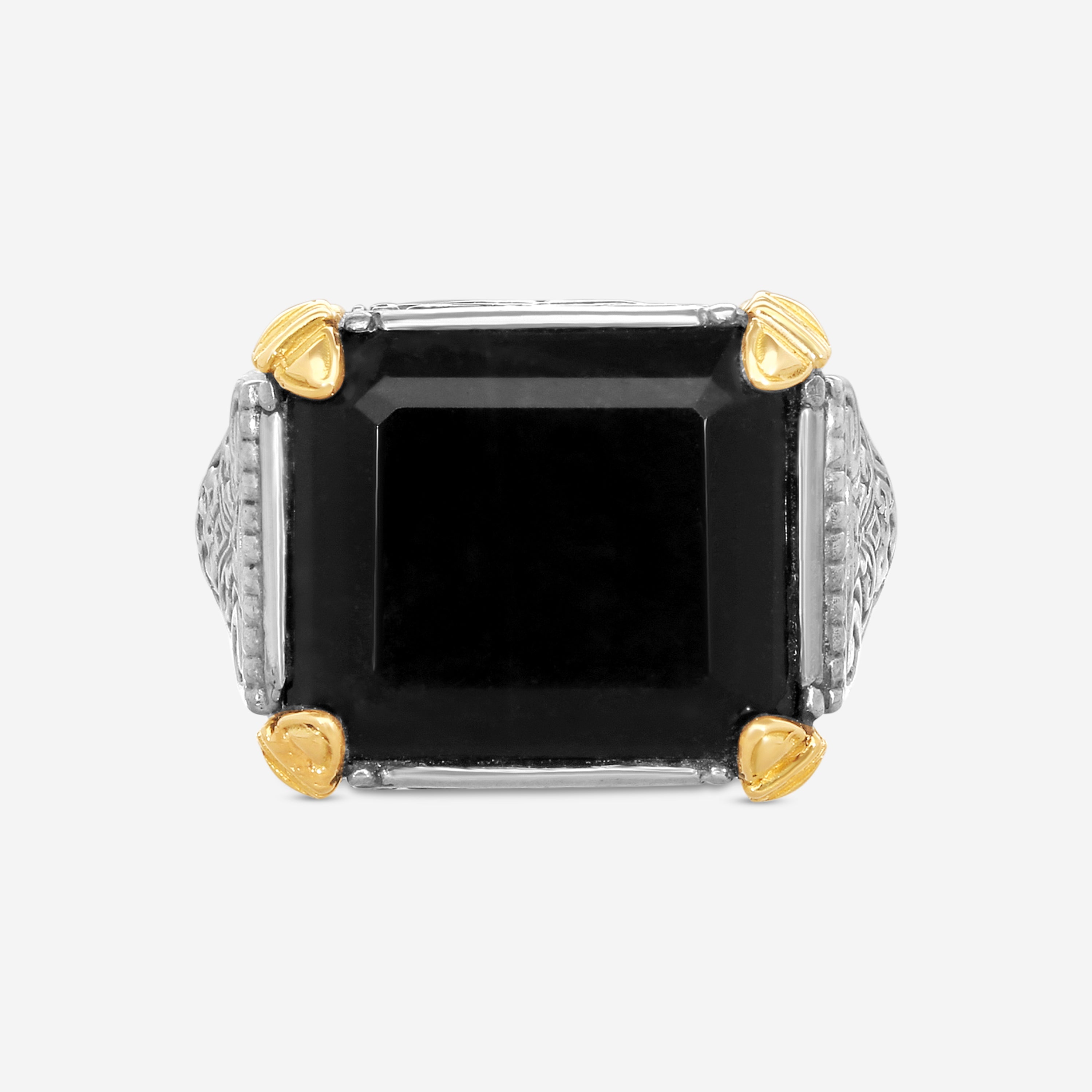KONSTANTINO – “Sparta” Sterling Silver & 18K Yellow Gold, Onyx Ring (ONX: 19.4 x 14.8 mm) – DMK2030-331

Center (ONX): 19.4 x 14.8 mm
Ring Size: 10.0
Width: 0.31 in. - THE SOLIST
