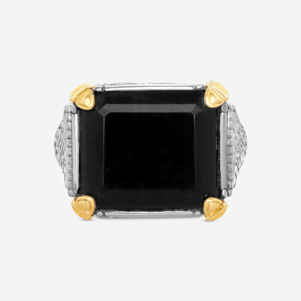 KONSTANTINO – “Sparta” Sterling Silver & 18K Yellow Gold, Onyx Ring (ONX: 19.4 x 14.8 mm) – DMK2030-331

Center (ONX): 19.4 x 14.8 mm
Ring Size: 10.0
Width: 0.31 in. - THE SOLIST