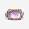 Konstantino Pink Mother of Pearl Sterling Silver & 18K Yellow Gold Doublet Ring Sz. 6 DMK2049-308-S6