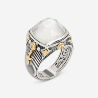 Konstantino Delos 2 Sterling Silver 18k Yellow Gold & Mother of Pearl Ring DMK2148-117-CUTS7 - THE SOLIST