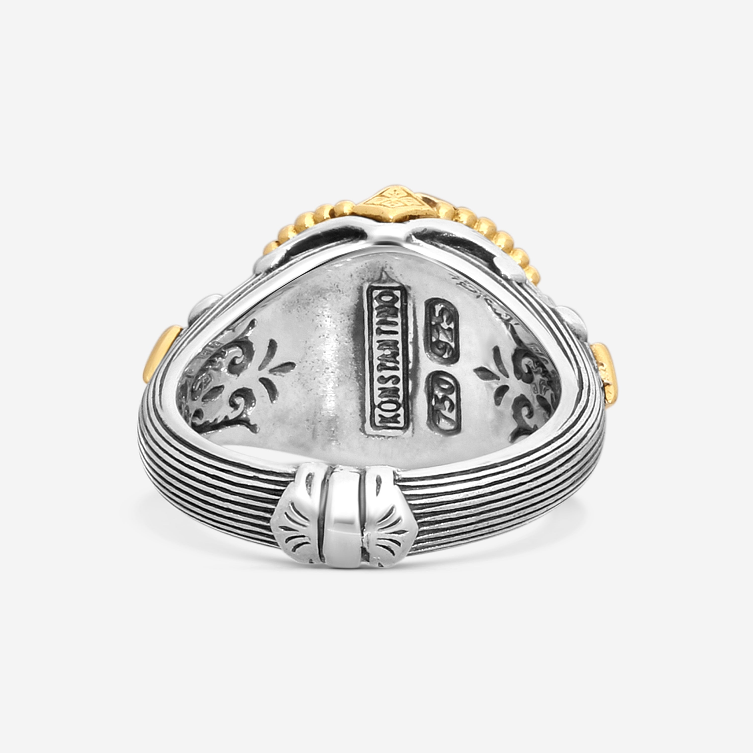 KONSTANTINO – “Gen K 2” Sterling Silver & 18K Yellow Gold, Amethyst Triplet Ring (AT: 11.5 mm) – DMK2149-653 S7

Center (AT): 11.5 mm
Ring Size: 7.0
Width: 0.12 in. - THE SOLIST