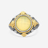 Konstantino Gen K 2 Sterling Silver & 18K Yellow Gold Agate Ring Sz. 7 DMK2151-649-S7 - THE SOLIST
