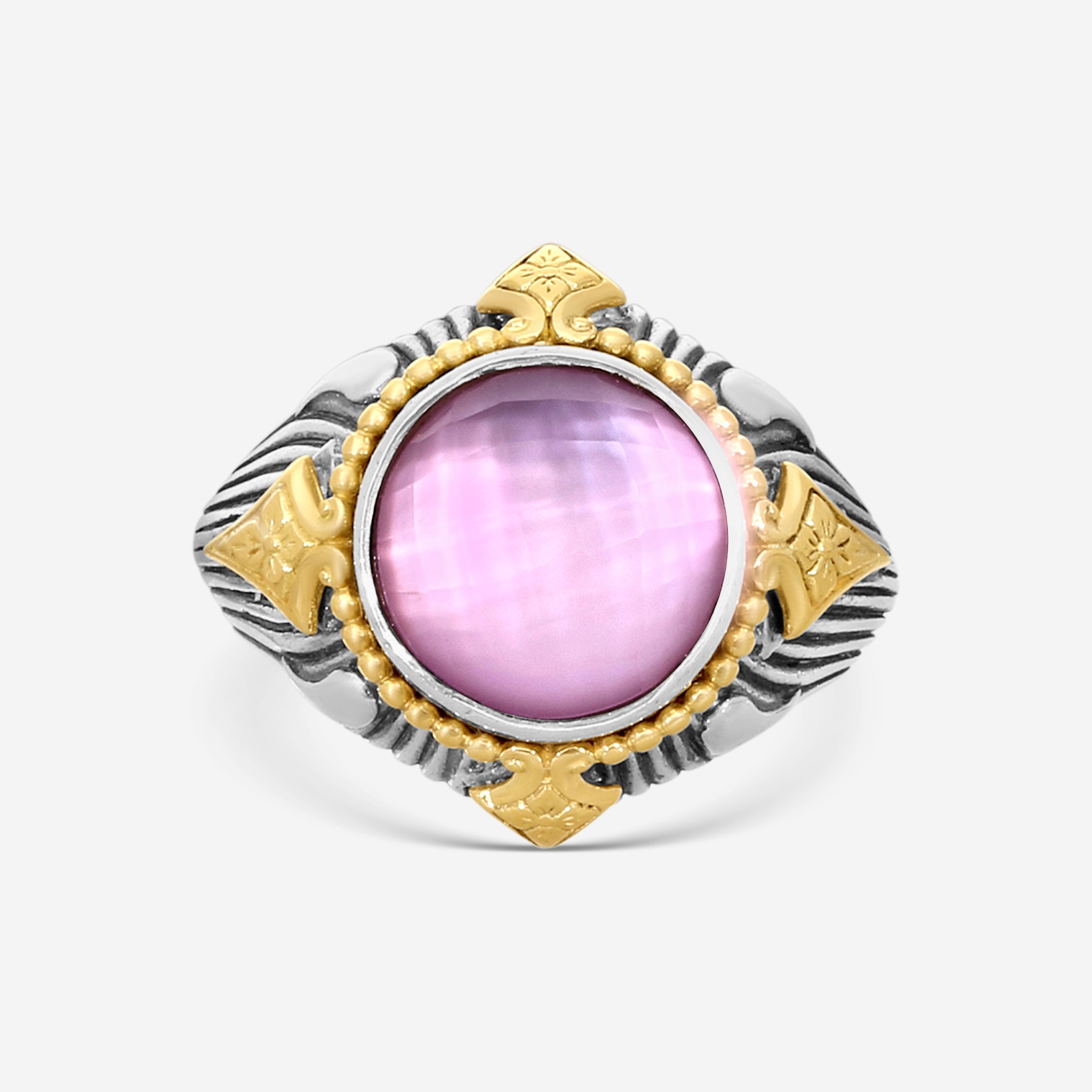 Konstantino Gen K 2 Sterling Silver & 18K Yellow Gold Corundum Ring Sz. 7 DMK2151-652-S7 - THE SOLIST