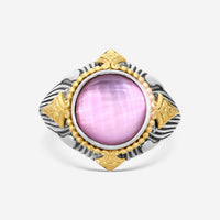 Konstantino Gen K 2 Sterling Silver & 18K Yellow Gold Corundum Ring Sz. 7 DMK2151-652-S7 - THE SOLIST