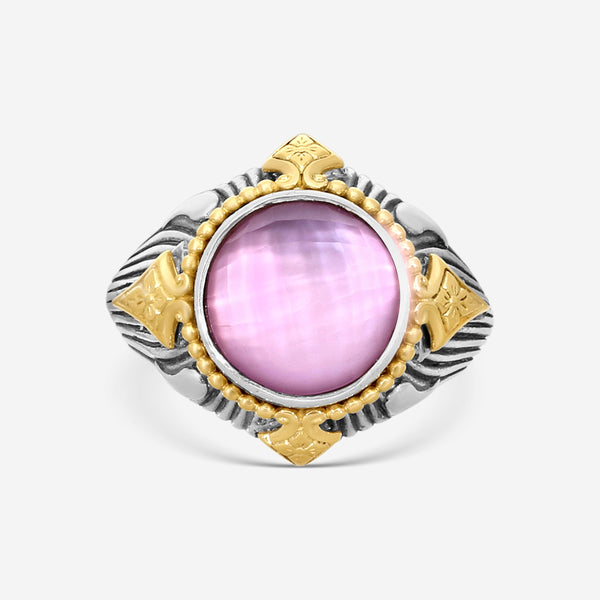 Konstantino Gen K 2 Sterling Silver & 18K Yellow Gold Corundum Ring Sz. 7 DMK2151-652-S7 - THE SOLIST