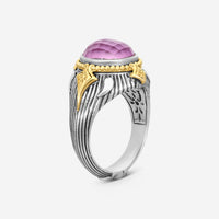 Konstantino Gen K 2 Sterling Silver & 18K Yellow Gold Corundum Ring Sz. 7 DMK2151-652-S7 - THE SOLIST