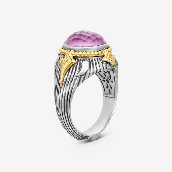Konstantino Gen K 2 Sterling Silver & 18K Yellow Gold Corundum Ring Sz. 7 DMK2151-652-S7 - THE SOLIST