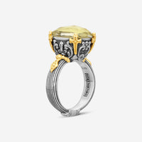 Konstantino Gen K 2 Sterling Silver & 18K Yellow Gold Agate Ring Sz. 7 DMK2153-649-S7 - THE SOLIST