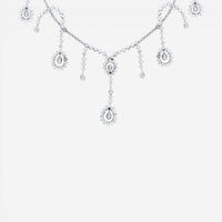 Diana M. Jewels 18K White Gold Diamond Charm Necklace DNK1362