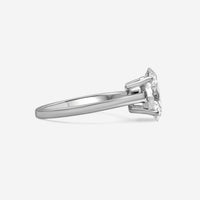 Ina Mar 14K White Gold Solitaire Oval Cut IGI Certified Lab Grown 3.00ct. Diamond Ring DR10022-7