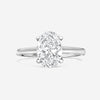 Ina Mar 14K White Gold Solitaire Oval Cut IGI Certified Lab Grown 3.00ct. Diamond Ring DR10022-7
