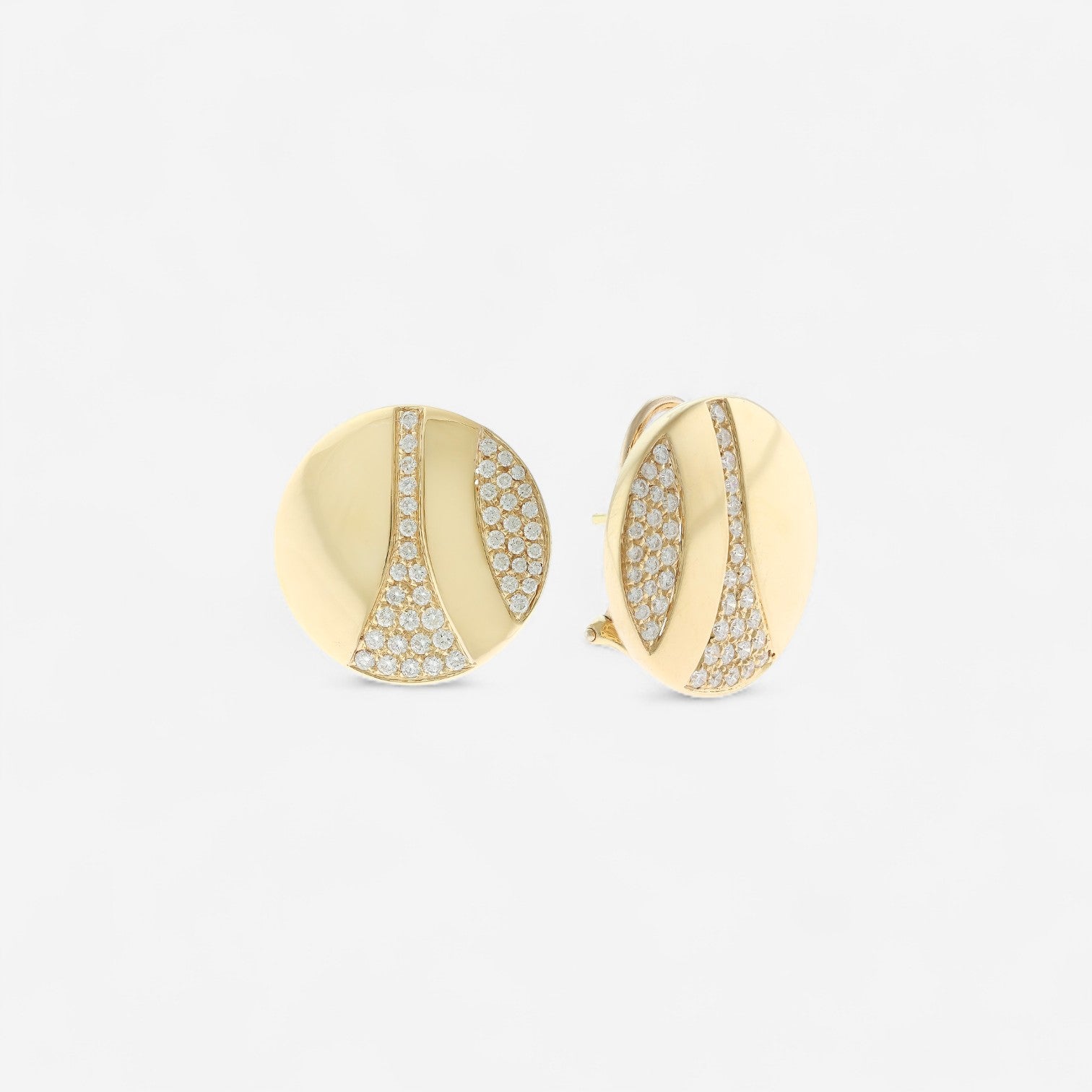 Alberto Milani Via Senato 18K Yellow Gold Diamond Earrings E0041E