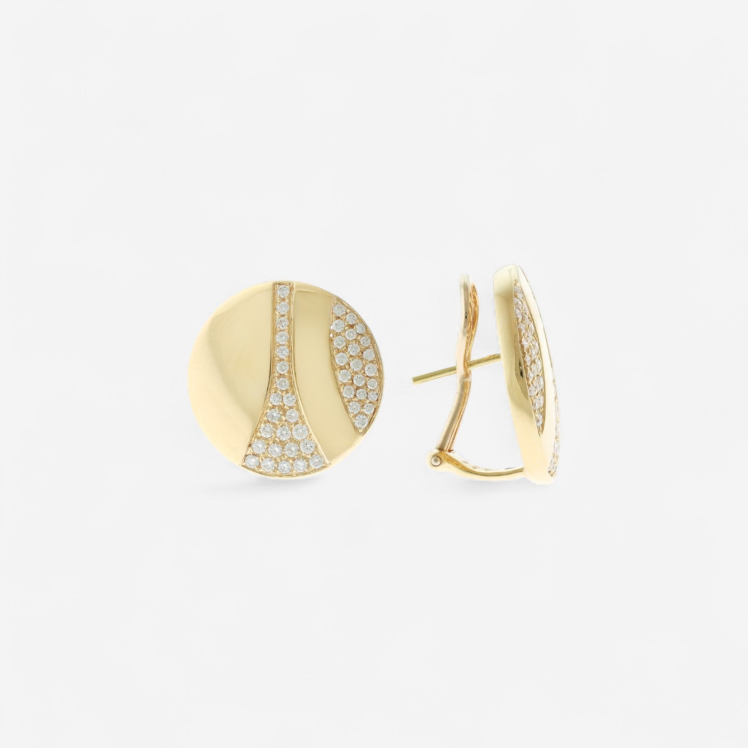 Alberto Milani Via Senato 18K Yellow Gold Diamond Earrings E0041E
