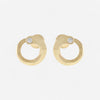 Crivelli Like 18K Yellow Gold Diamond C Earrings E0271E - THE SOLIST