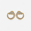 Crivelli Like 18K Yellow Gold Diamond Spiral Hoop Earrings E0272E - THE SOLIST
