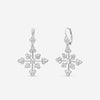 Suna Brothers Platinum & 18K White Gold Diamond Lace Earrings E2396P-LB