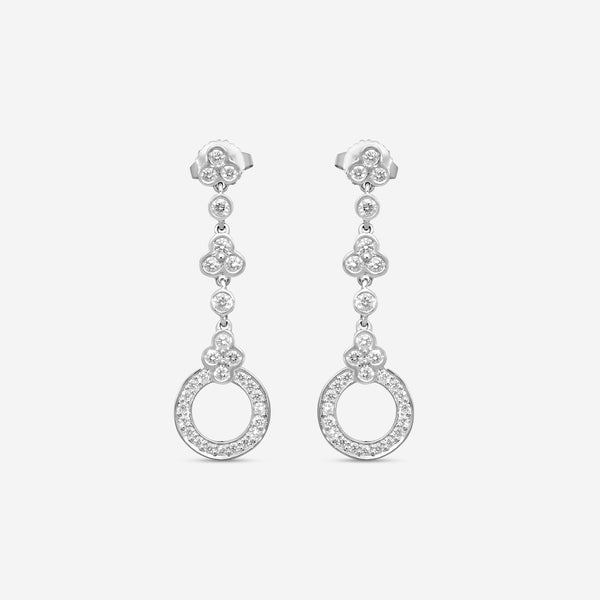 Suna Brothers Platinum Diamond Lace Earrings E2427P
