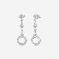 Suna Brothers Platinum Diamond Lace Earrings E2427P