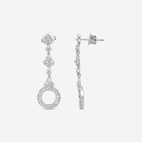 Suna Brothers Platinum Diamond Lace Earrings E2427P