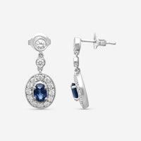 Suna Brothers 18K White Gold Sapphire & Diamond Earrings E2486SW