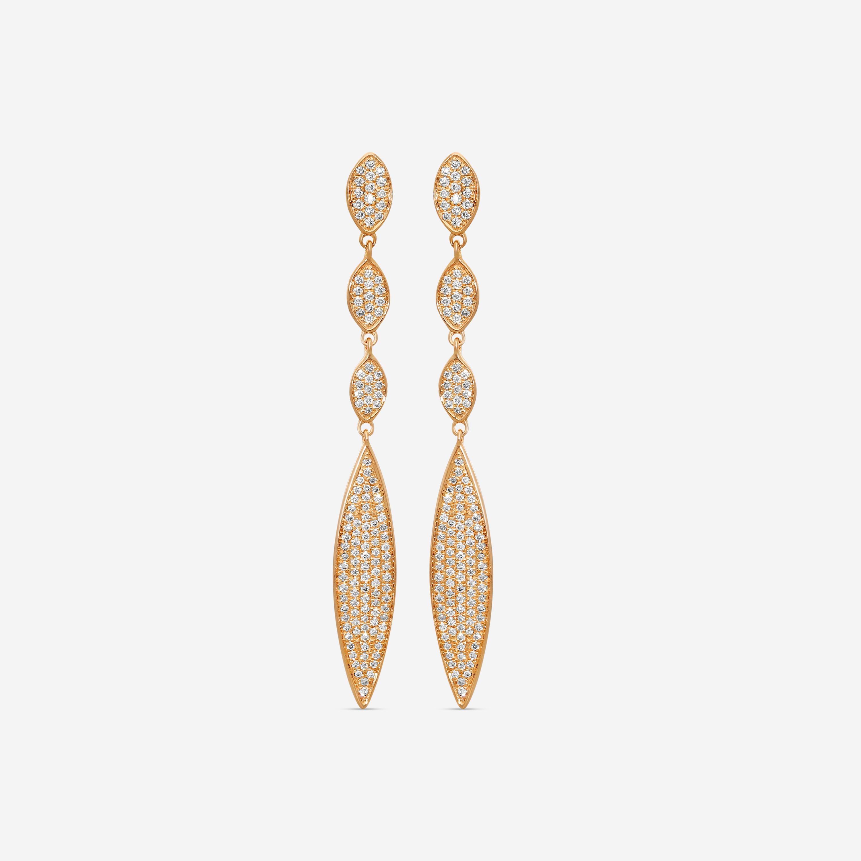 Sydney Evan 14K Rose Gold Diamond Marquise Drop Earrings E26791-R