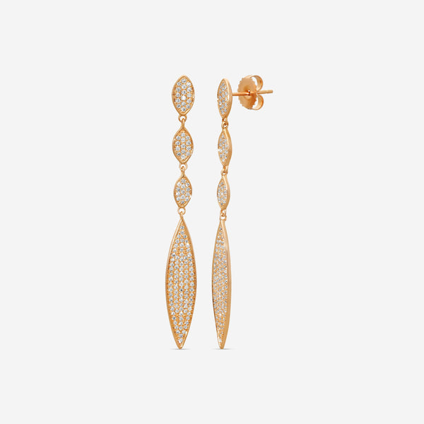 Sydney Evan 14K Rose Gold Diamond Marquise Drop Earrings E26791-R - THE SOLIST