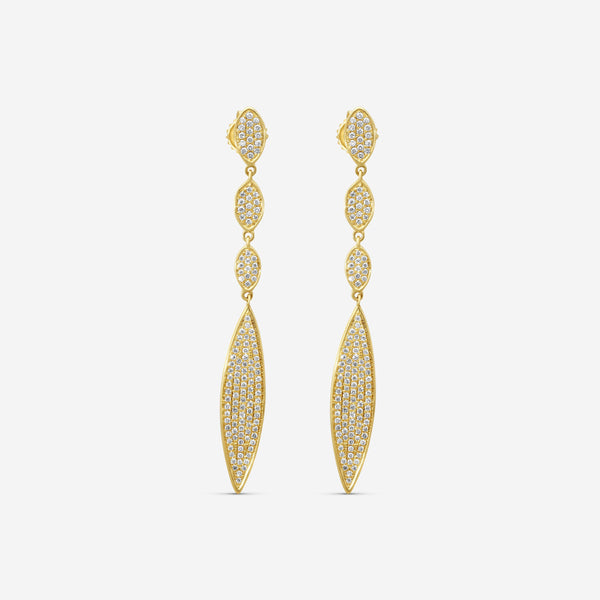 Sydney Evan Marquise 14K Yellow Gold Diamond Drop Earrings E26791-Y - THE SOLIST