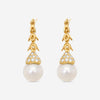 ASSAEL - 18k Yellow Gold, Freshwater Pearl Earrings (Gross: 10.74 gr.; DIA: 1.36 ct. twd. / PRL: 10.5 x 11.0mm (FW)) - E2820 - THE SOLIST