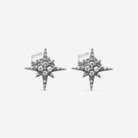 Sydney Evan 14K Blackened Gold Diamond Mini Starburst Stud Earrings E28486-B