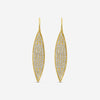 Sydney Evan 14K Yellow Gold Diamond Pavé Elongated Marquise Drop Earrings E36118-Y