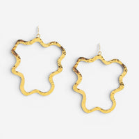 Devon Leigh 18K Yellow Gold Plated Brass Dangle Earrings E3678