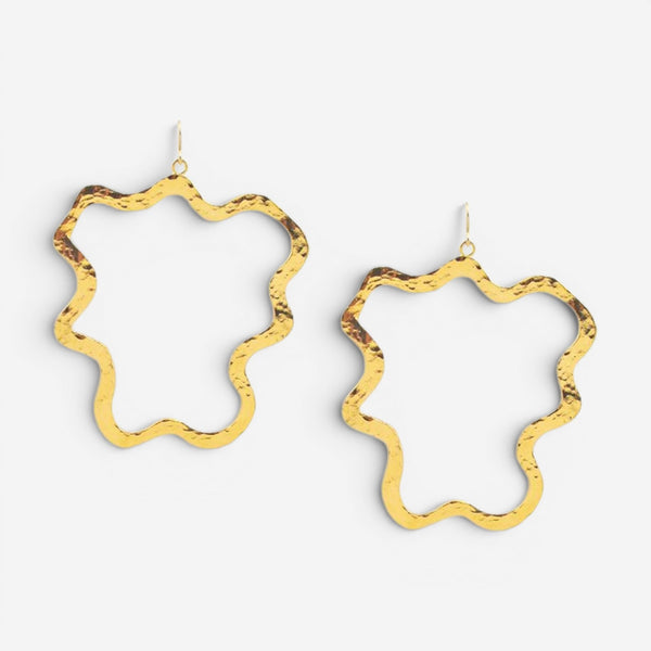 Devon Leigh 18K Yellow Gold Plated Brass Dangle Earrings E3678