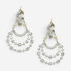 Devon Leigh Rhodium Plated Brass & 14K Yellow Gold Pearl Dangle Earrings E3768