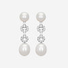 Assael 18K White Gold South Sea Cultured Pearl and Diamond Drop Earrings E5053 - THE SOLIST