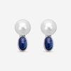 Assael Platinum South Sea Pearl & Sapphire Clip-On Earrings E5804 - THE SOLIST