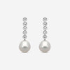 Assael 18K White Gold Diamond & South Sea Cultured Pearl Drop Earrings E5898 - THE SOLIST