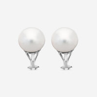 Assael 18K White Gold South Sea Cultured Pearl Clip Earrings E6558 - THE SOLIST