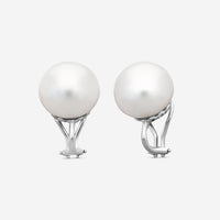 Assael 18K White Gold South Sea Cultured Pearl Clip Earrings E6558 - THE SOLIST