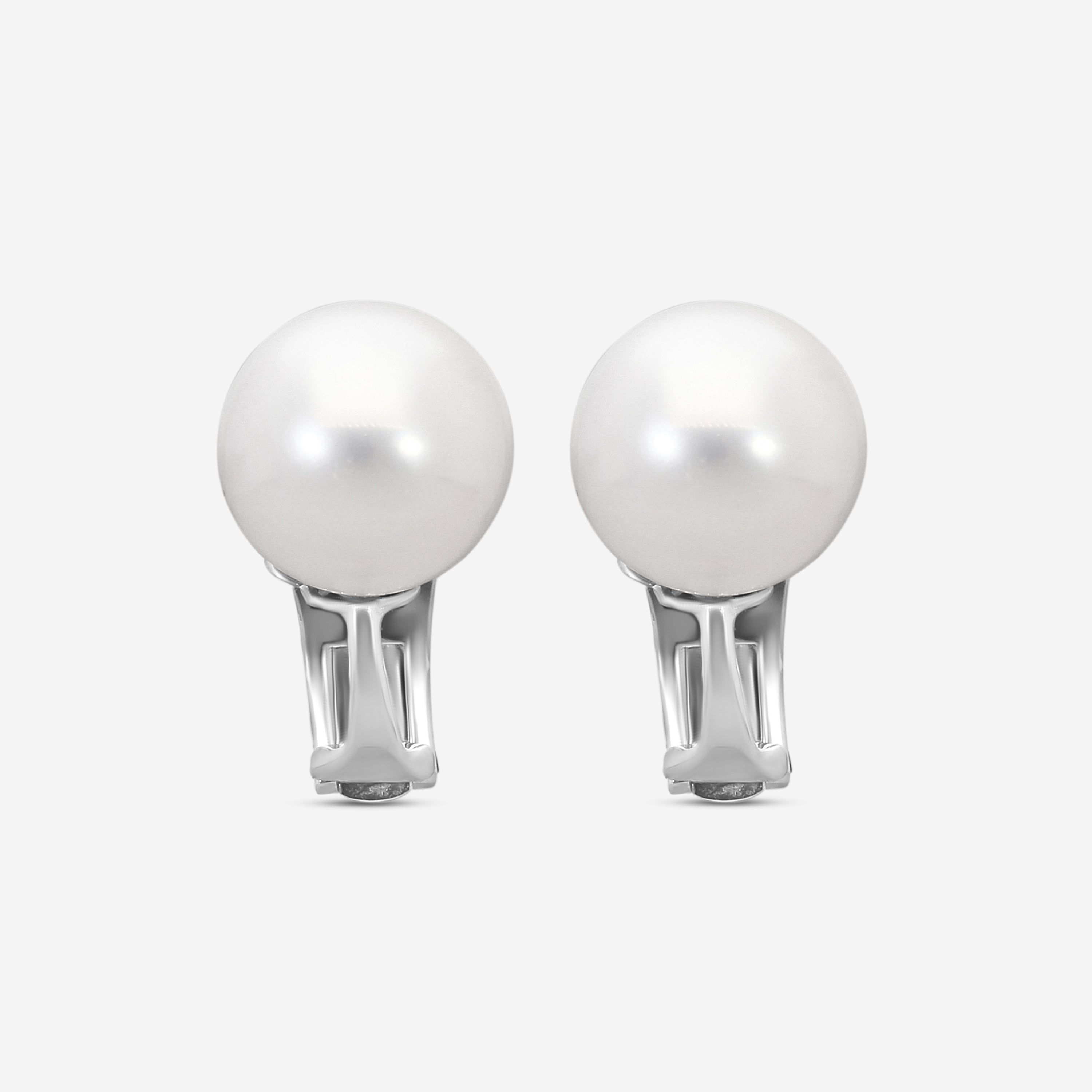 Assael 18K White Gold South Sea Cultured Pearl Clip Earrings E6580 - THE SOLIST