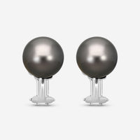 Assael 18K White Gold Tahitian Cultured Pearl Clip-On Earrings E6587