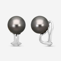 Assael 18K White Gold Tahitian Cultured Pearl Clip-On Earrings E6587