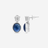 Assael Platinum Diamond & Sapphire Earrings E6713