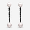 Assael 18K White Gold, Black Spinel 9.00ct. tw. and South Sea Pearl French Clip Earrings E6717 - THE SOLIST