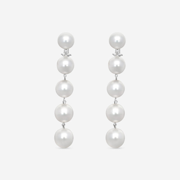 ASSAEL - 10 South Sea Cultured Pearls 10.9 - 12.5mm set in a Pair of 18KW Earrings - E6931 - THE SOLIST